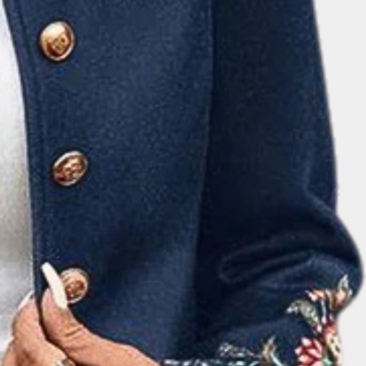 Iona - Stylish Women's Blazer with a Charming Floral Print