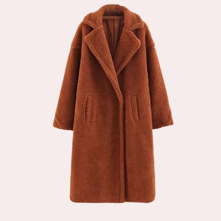 Szilard - Eleganter und bequemer Damenmantel aus Luxusplüsch
