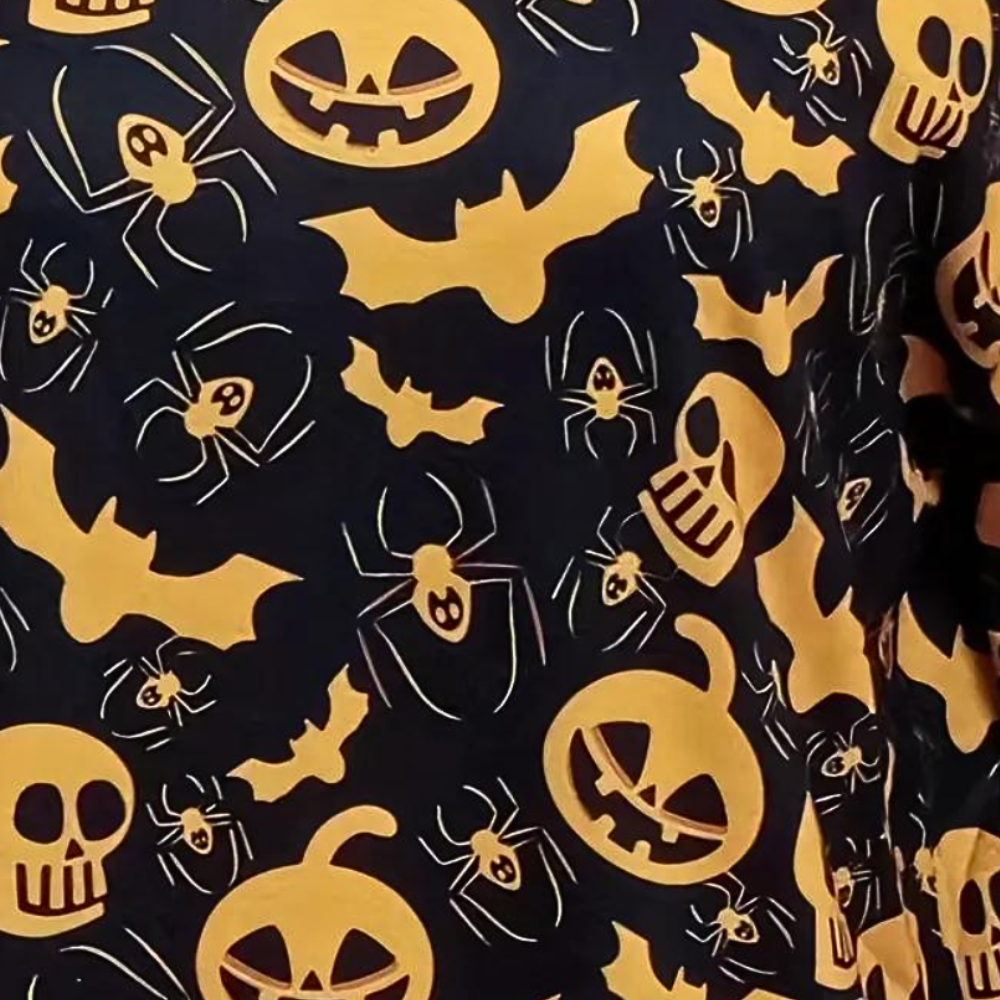 Csilla - Cozy Halloween mini dress with hood for ultimate comfort