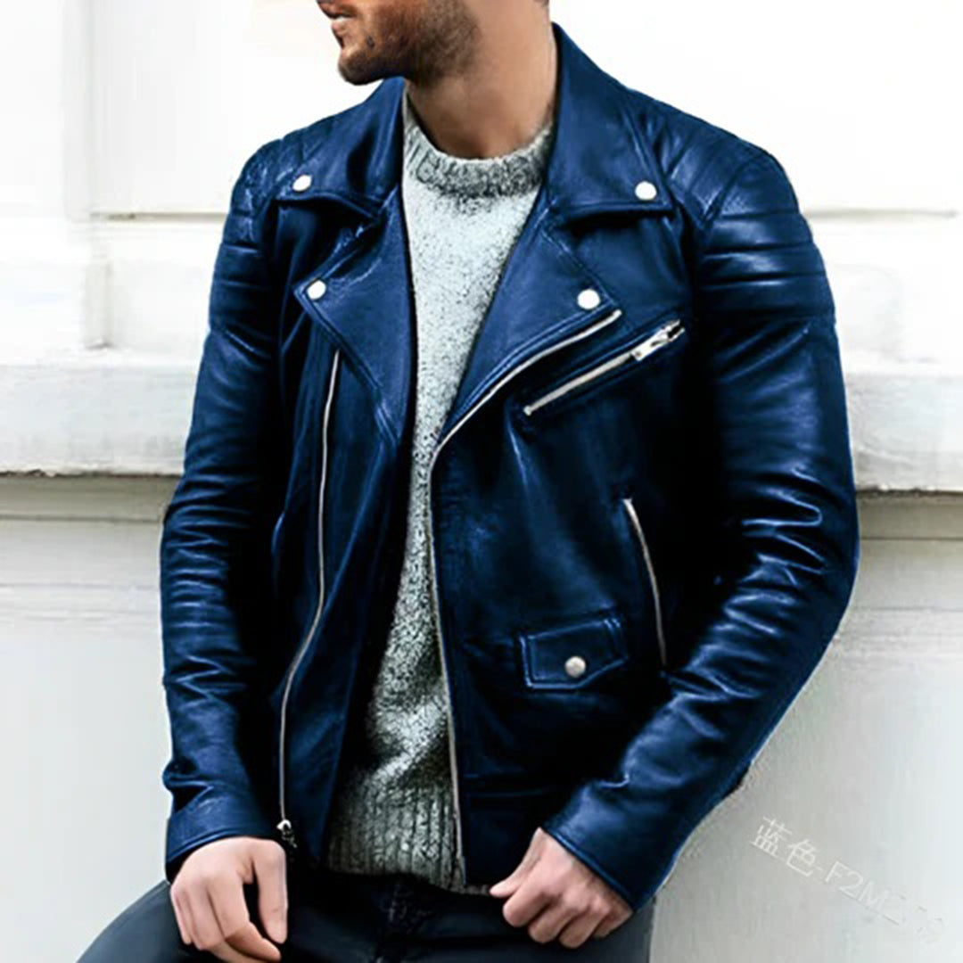 Stylische Biker-Lederjacke für Männer - CRUZ Kollektion