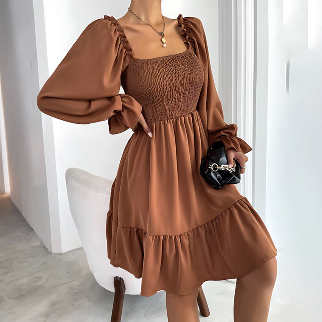 ARIA - Elegant dress with refined ruffles