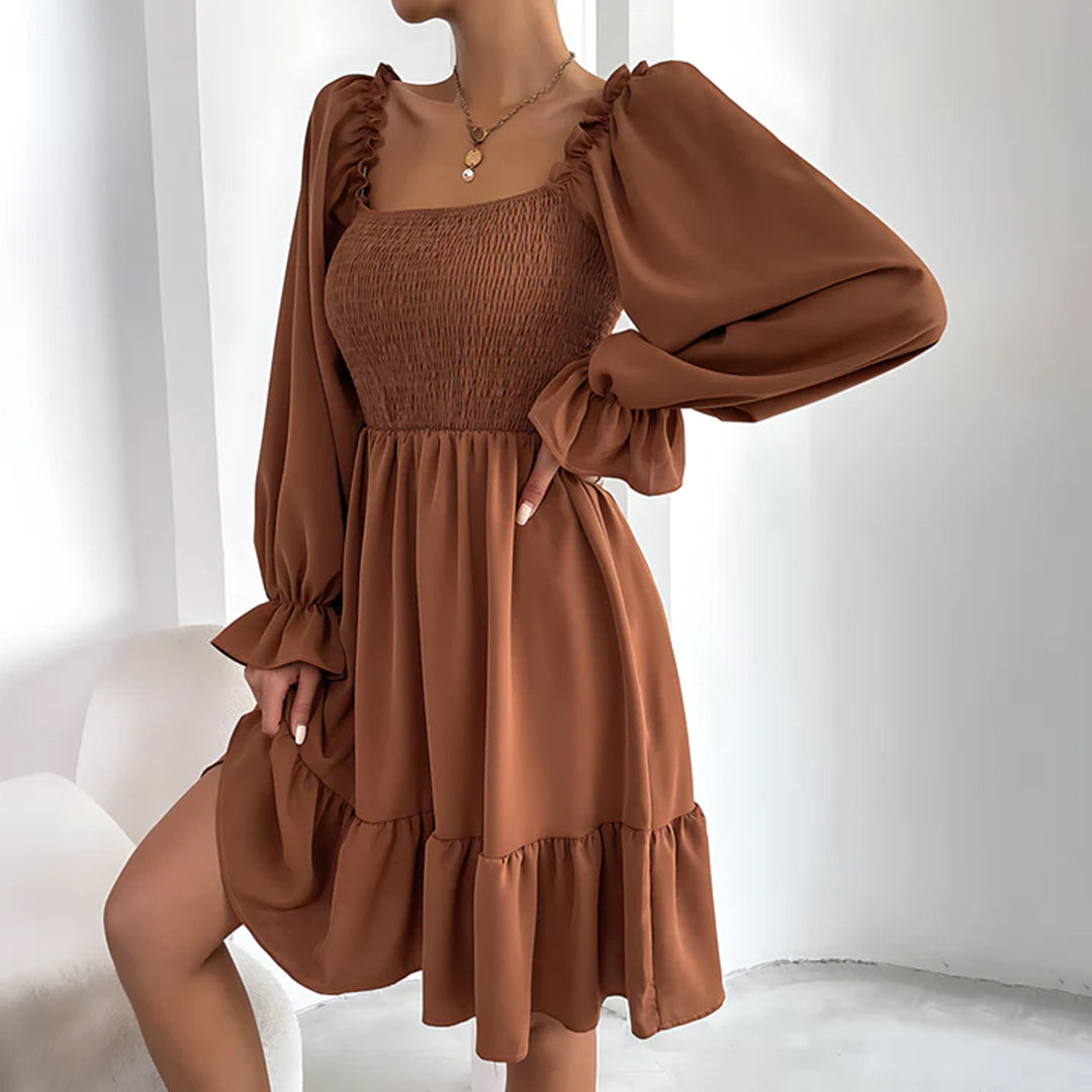 ARIA - Elegant dress with refined ruffles