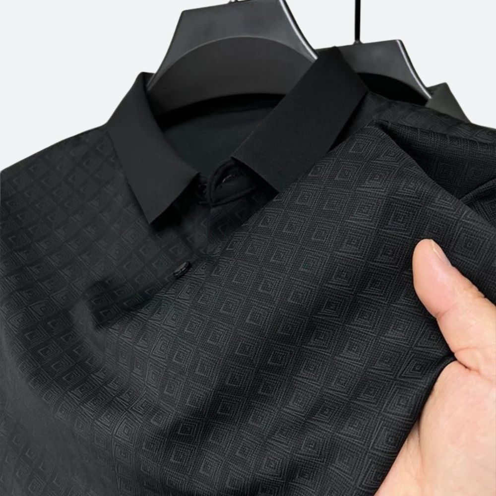 Polo en soie à motif élégant pour hommes - Darlan