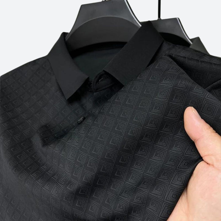 Polo en soie à motif élégant pour hommes - Darlan