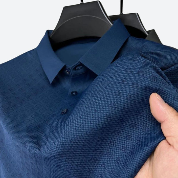 Polo en soie à motif élégant pour hommes - Darlan