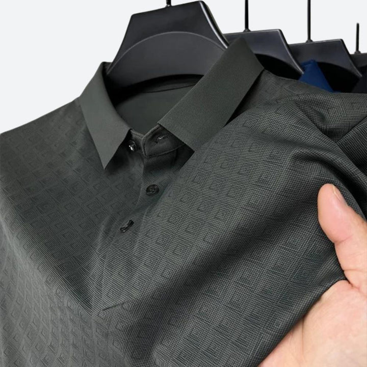 Polo en soie à motif élégant pour hommes - Darlan