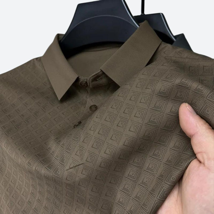 Polo en soie à motif élégant pour hommes - Darlan