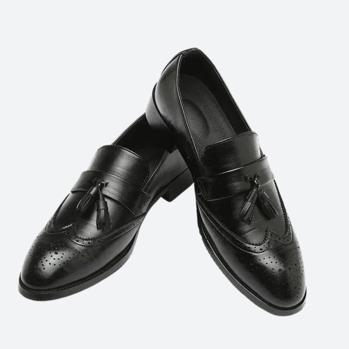 Stylish Orthopedic Men's Shoes with Elegant Tassels - Frane