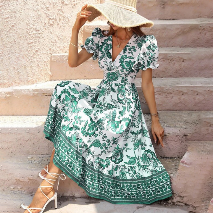 ALIANA - Stylish floral dress for a sophisticated look