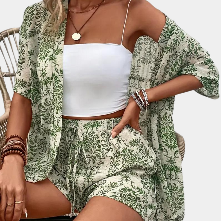 Guiliana - 2-teiliges trendiges Sommer-Set für Damen