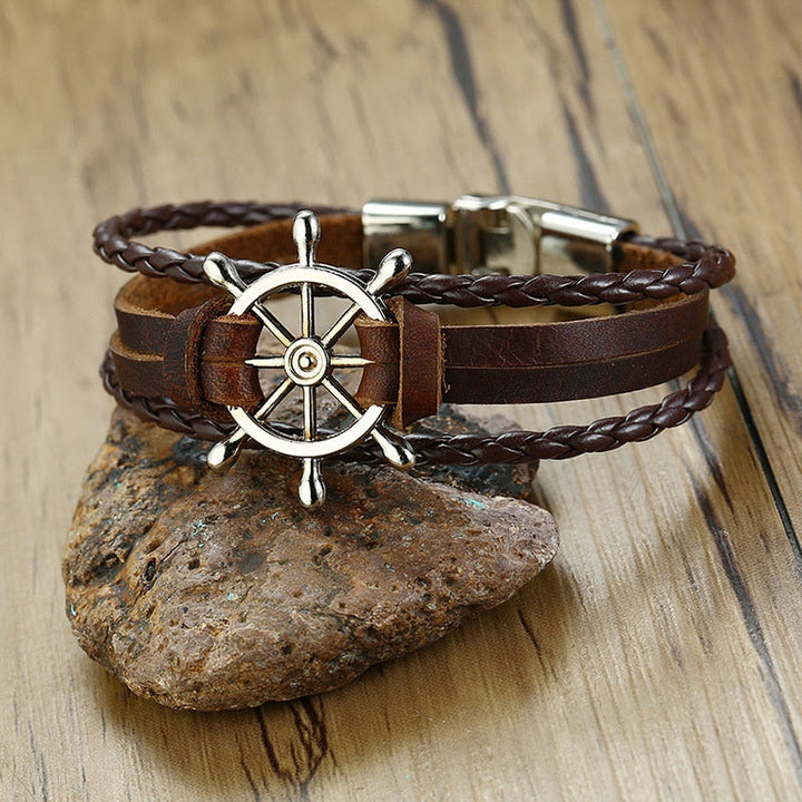 Sam - Bracelet rétro élégant en forme de rame pour l'homme moderne