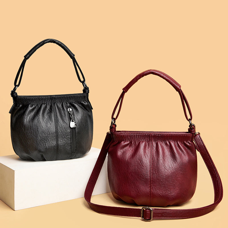 Iris - Sac à main classique d'automne en cuir souple pour femmes