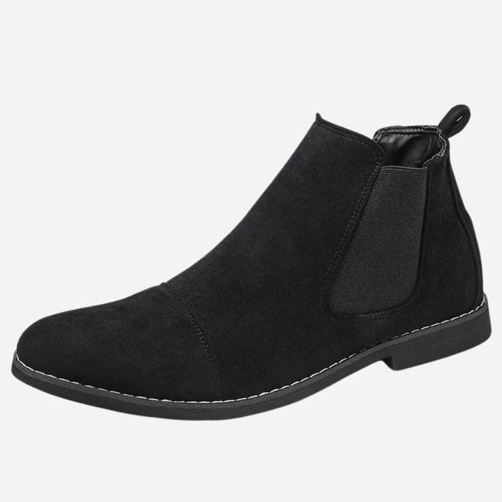 Chaussures Helmut élégantes pour hommes : bottines Chelsea classiques en daim