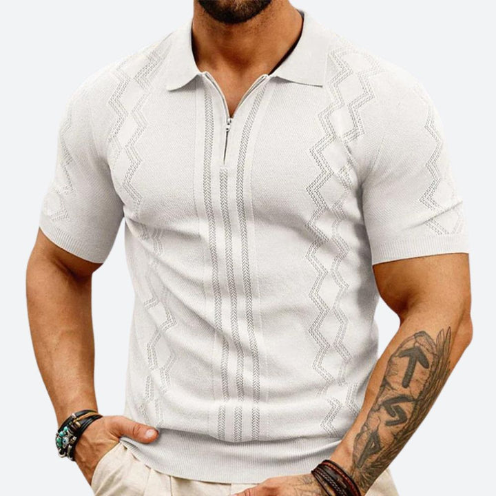 Stilvolles Poloshirt mit Reißverschluss - Hendrix