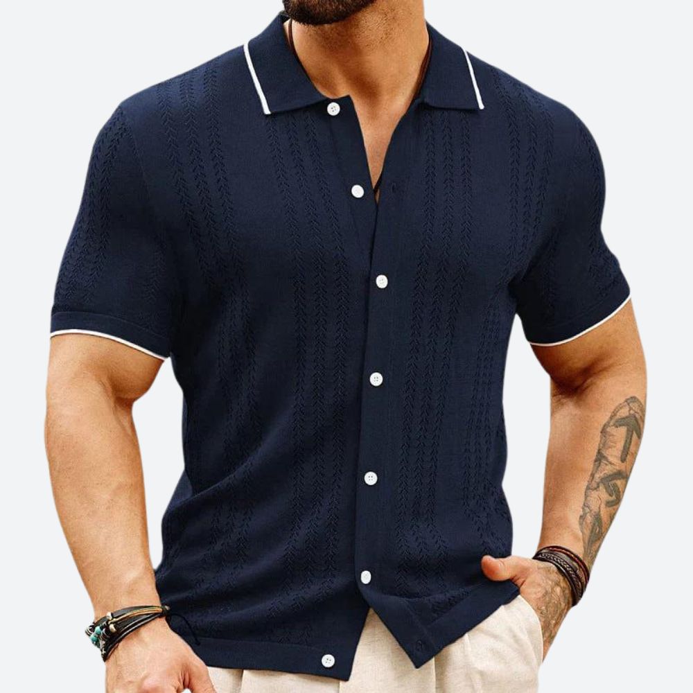 Polo homme chic en maille - Jacob