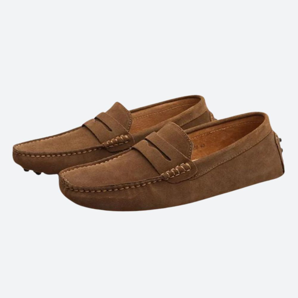 Fashionable and Comfortable Lightweight Suede Loafers - Jhonny