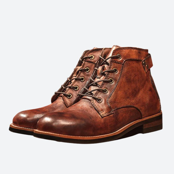Stylish Men's Leather Boots - Jiggy
