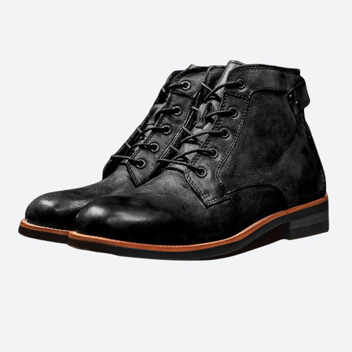 Stylish Men's Leather Boots - Jiggy