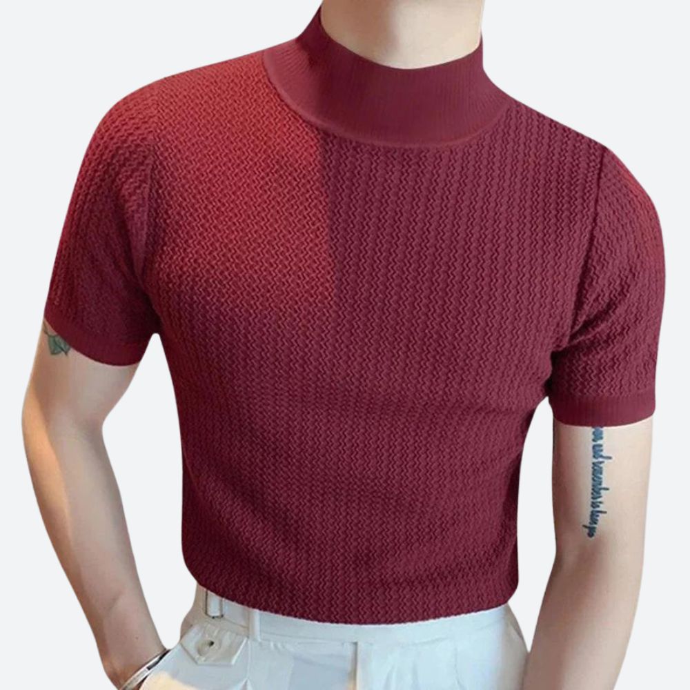 T-shirt côtelé stylé et élégant pour hommes - Josh