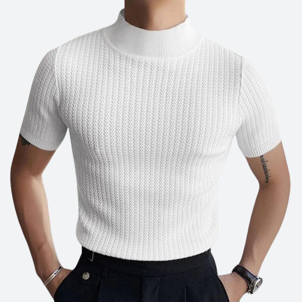 T-shirt côtelé stylé et élégant pour hommes - Josh