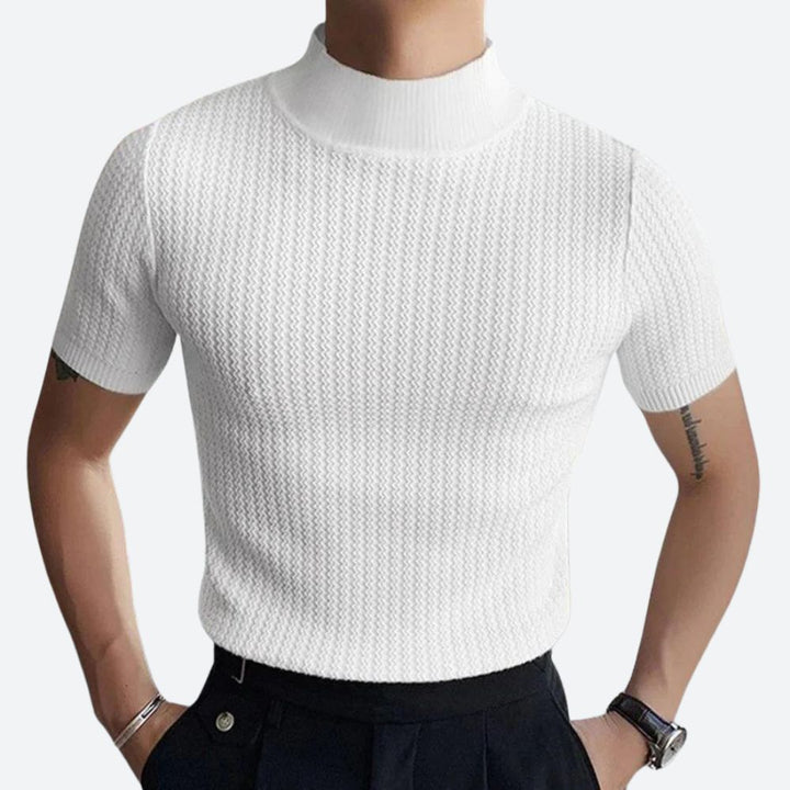T-shirt côtelé stylé et élégant pour hommes - Josh