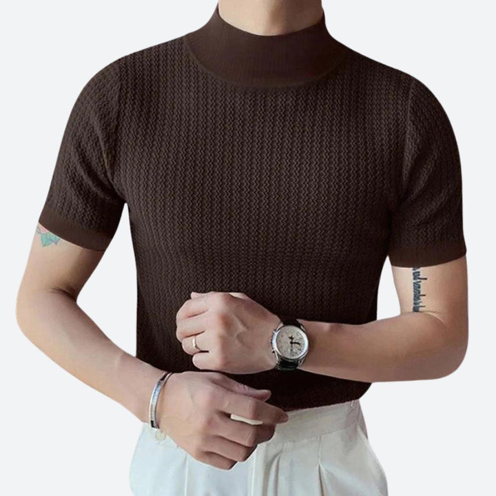 T-shirt côtelé stylé et élégant pour hommes - Josh