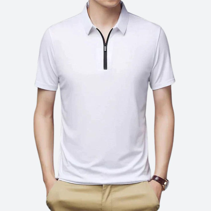Stilvolles Herren-Poloshirt aus Seide - Justin
