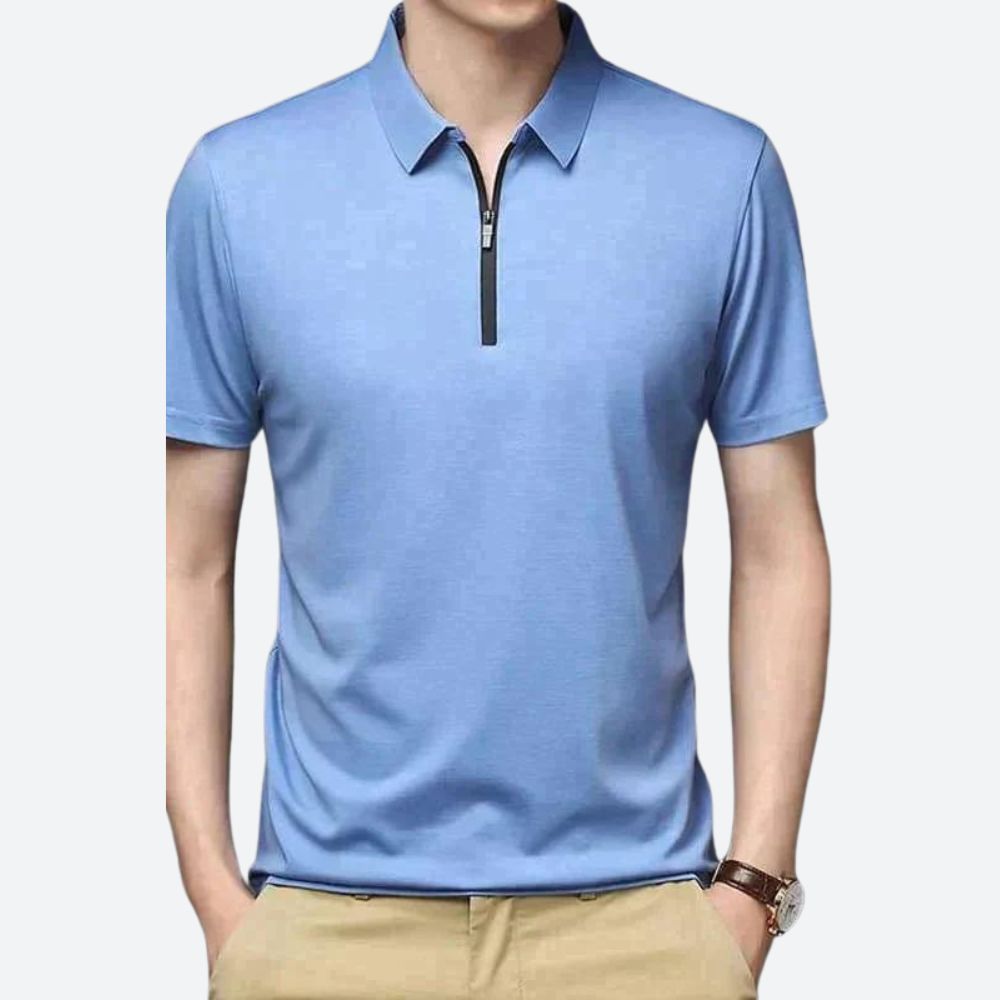 Stilvolles Herren-Poloshirt aus Seide - Justin