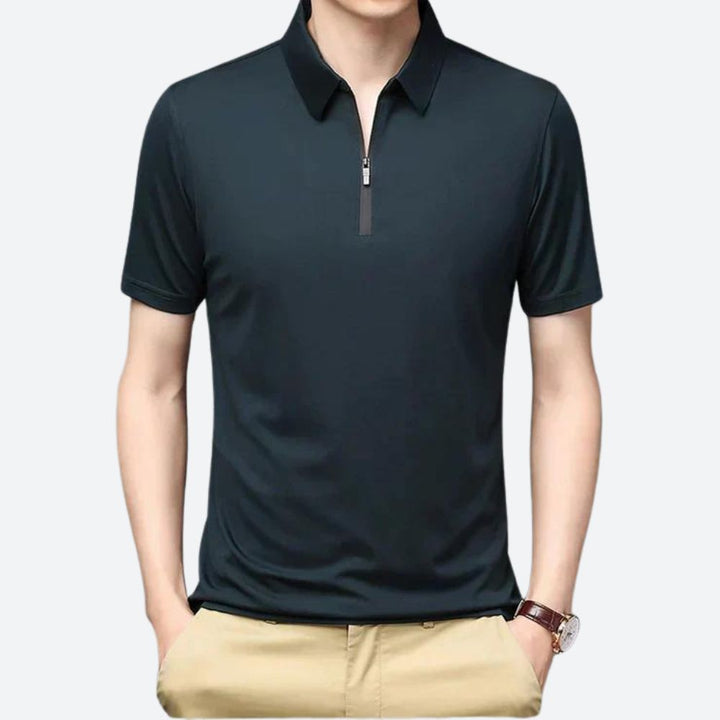 Stilvolles Herren-Poloshirt aus Seide - Justin