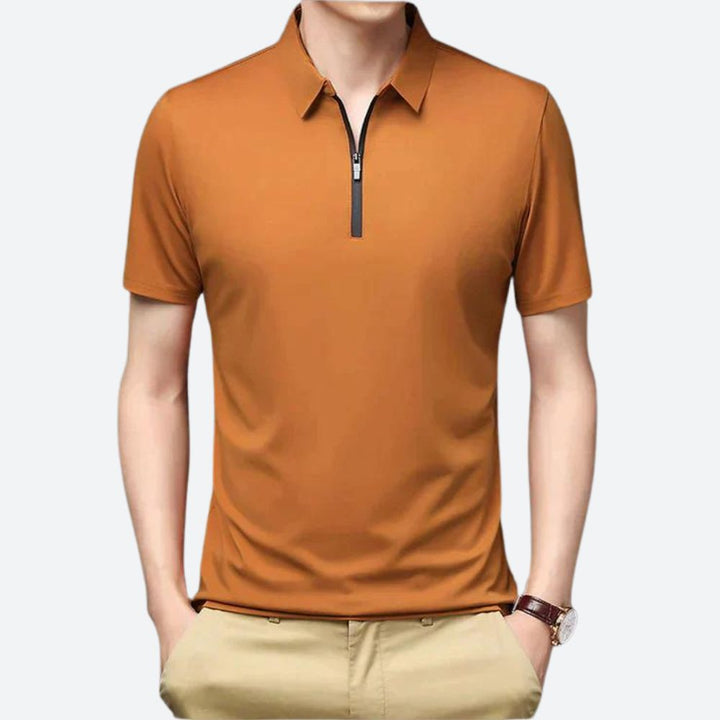 Stilvolles Herren-Poloshirt aus Seide - Justin
