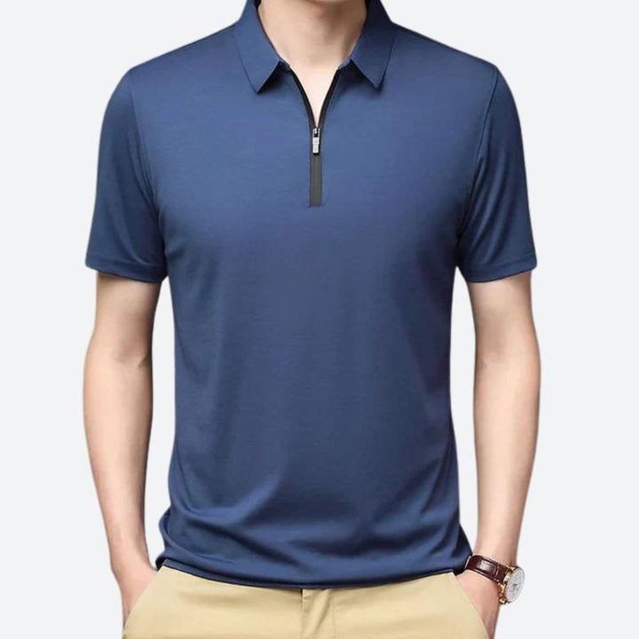 Stilvolles Herren-Poloshirt aus Seide - Justin