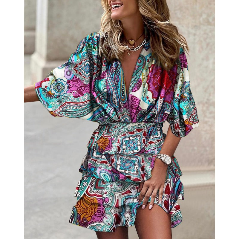 Lia™ – Farbiges Elegantes Kleid