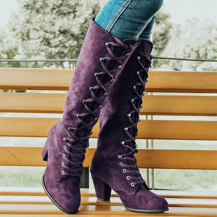 LEONA - Stylish women's boots with sturdy heels