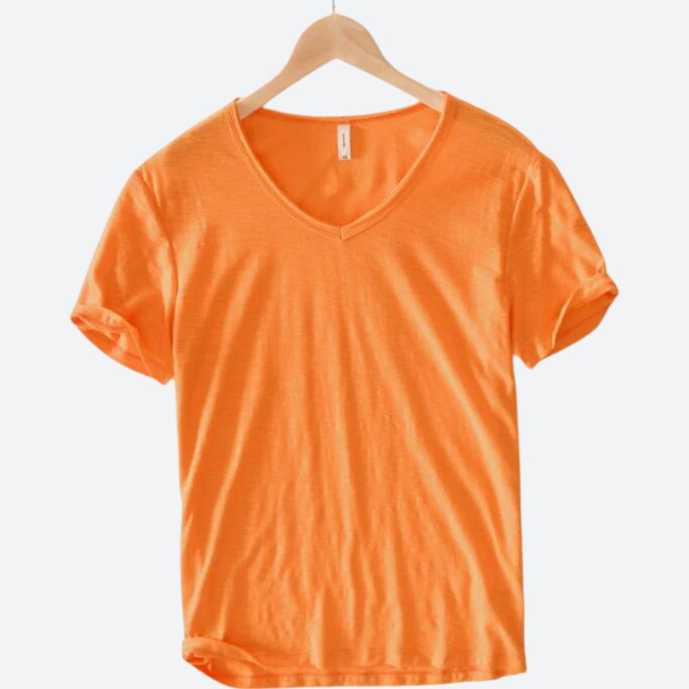 Erfrischend bequemes Sommer-T-Shirt aus Baumwolle und Leinen - Maxx