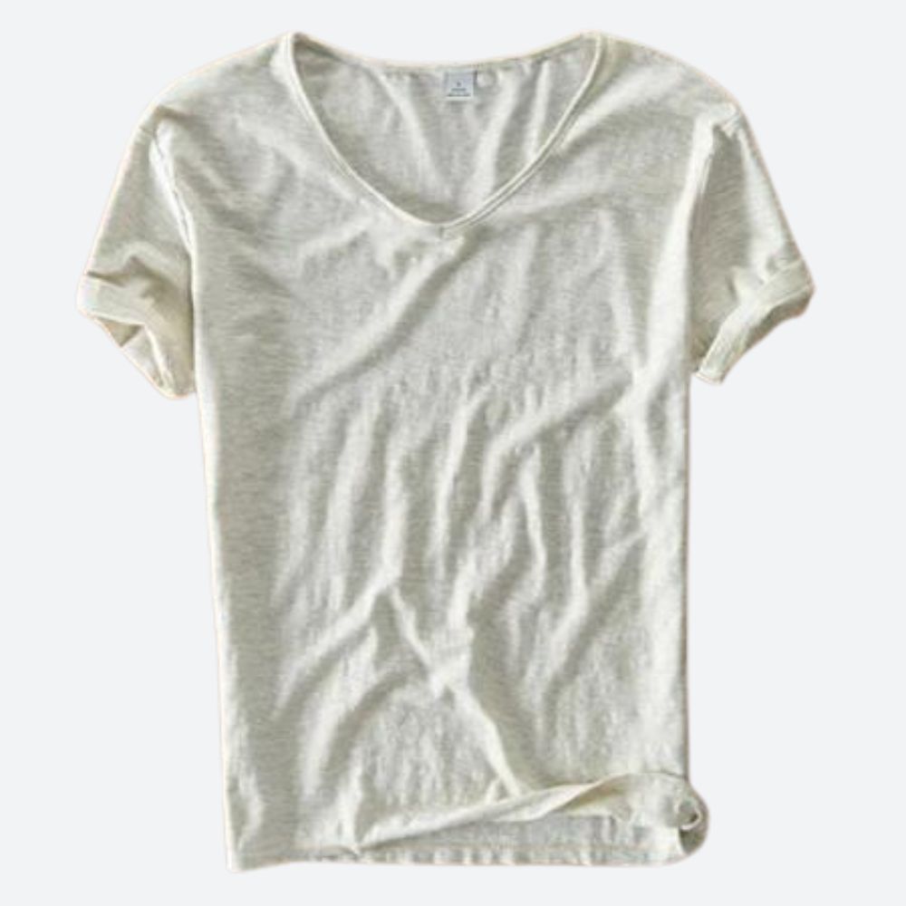 Erfrischend bequemes Sommer-T-Shirt aus Baumwolle und Leinen - Maxx