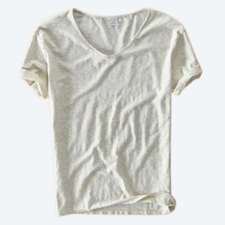 Erfrischend bequemes Sommer-T-Shirt aus Baumwolle und Leinen - Maxx