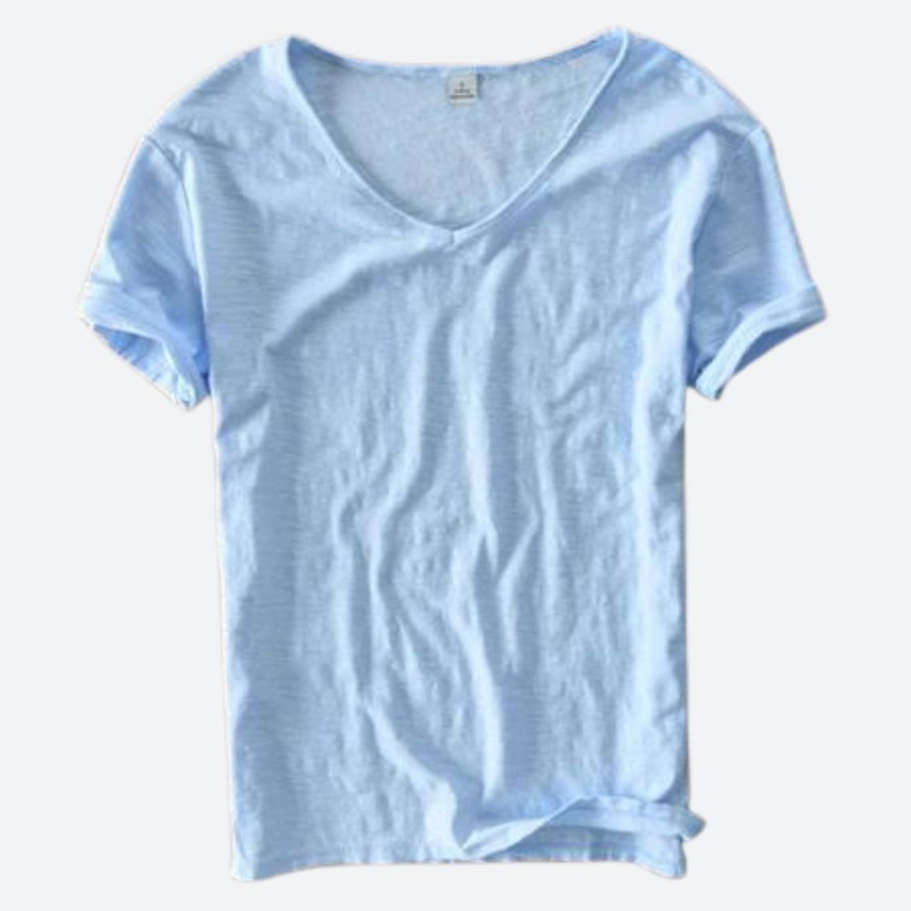 Erfrischend bequemes Sommer-T-Shirt aus Baumwolle und Leinen - Maxx
