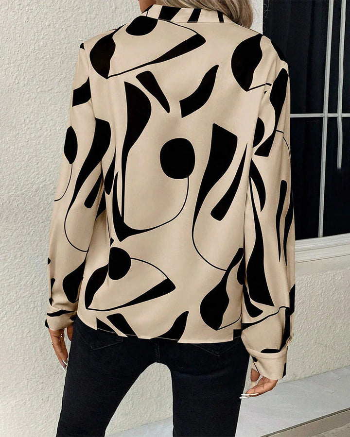 Sarah - Blouse élégante à manches longues avec motif tendance pour femmes