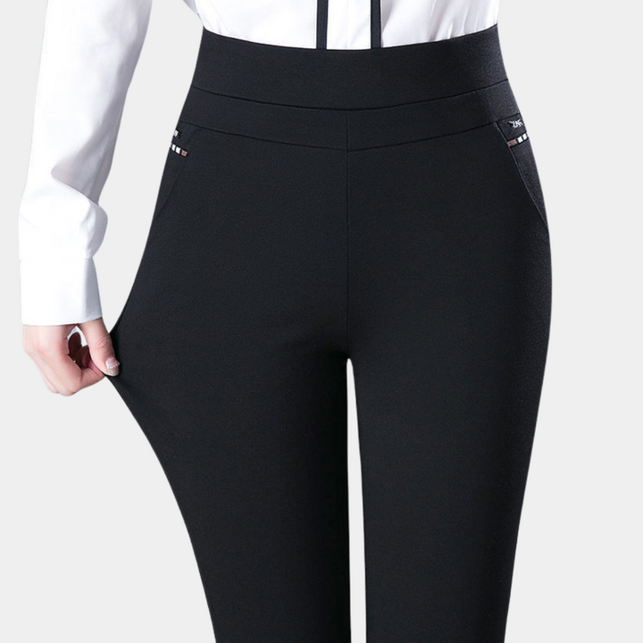 Margot - Elegant Stretch Pants with High Waist for Comfort and Style