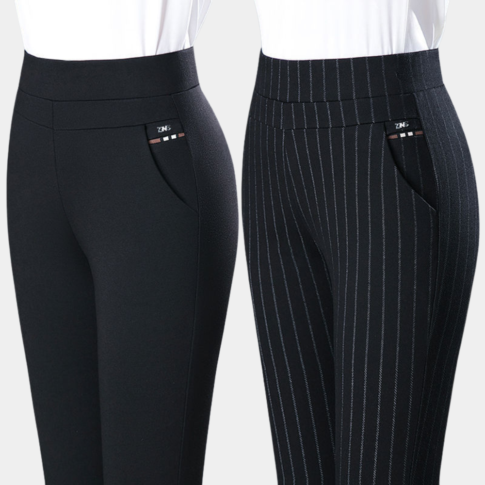 Margot - Elegant Stretch Pants with High Waist for Comfort and Style