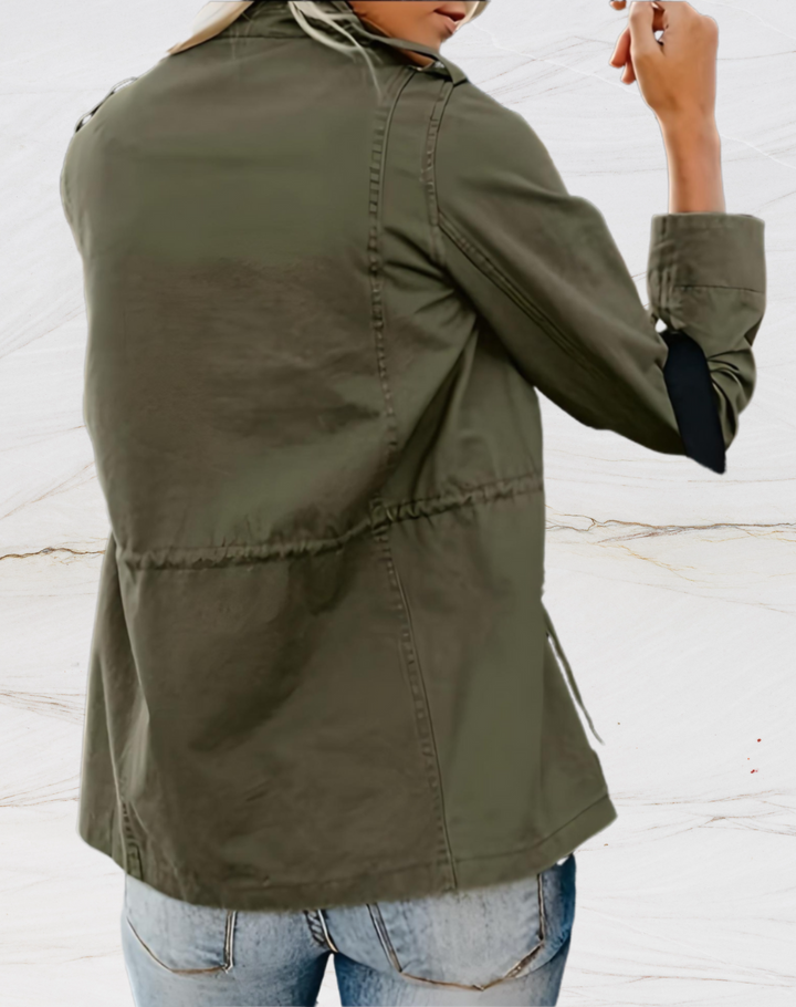 Nora - Elegante Langarmjacke mit vier funktionellen Taschen für Frauen