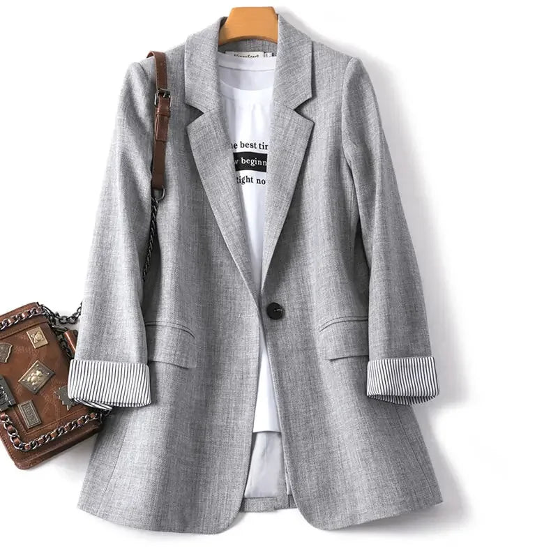 Bella - Chic Patchwork Blazer for the Modern Woman