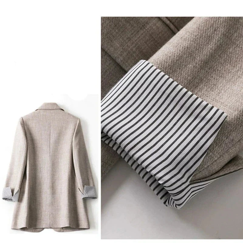 Bella - Chic Patchwork Blazer for the Modern Woman