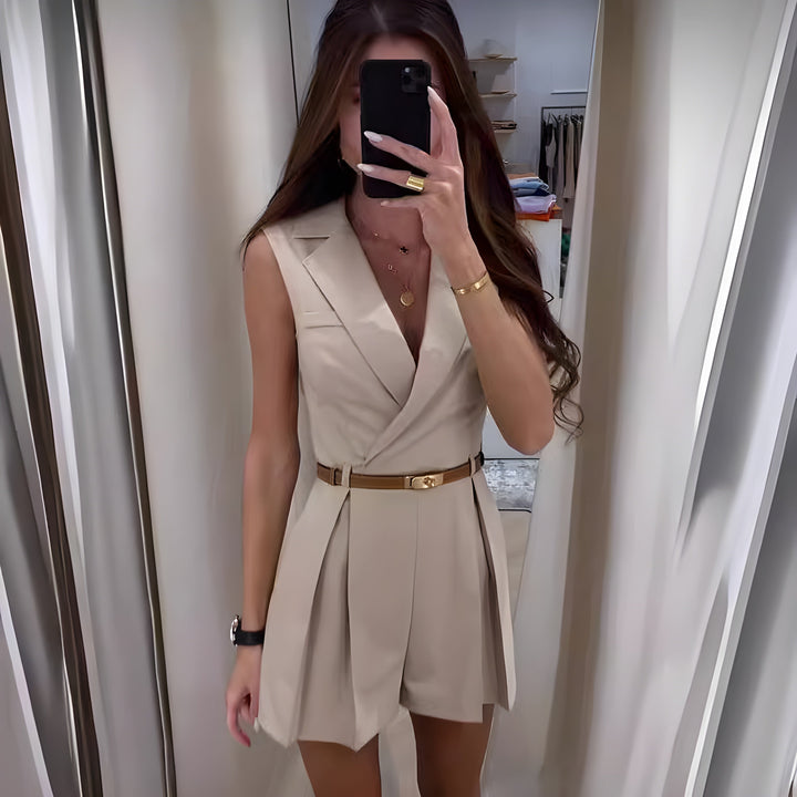 Marie™ - Women's Jumpsuit with Belt