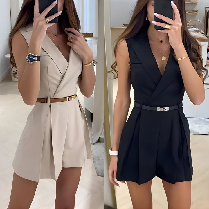 Marie™ - Women's Jumpsuit with Belt