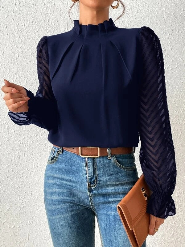 Ashley - Elegant long-sleeve blouse for women