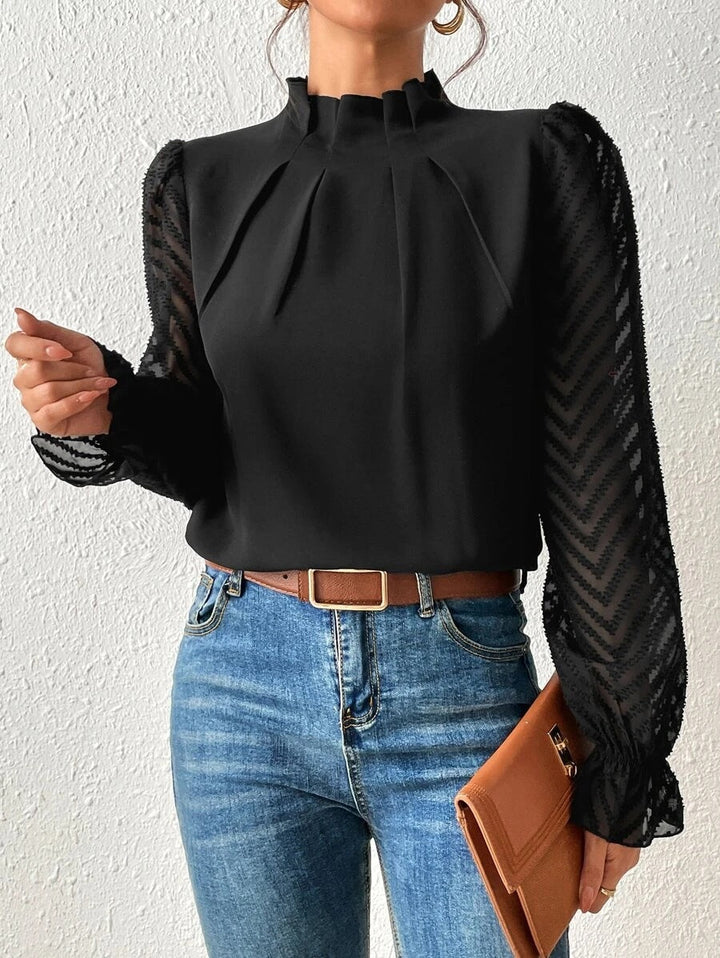 Ashley - Elegant long-sleeve blouse for women