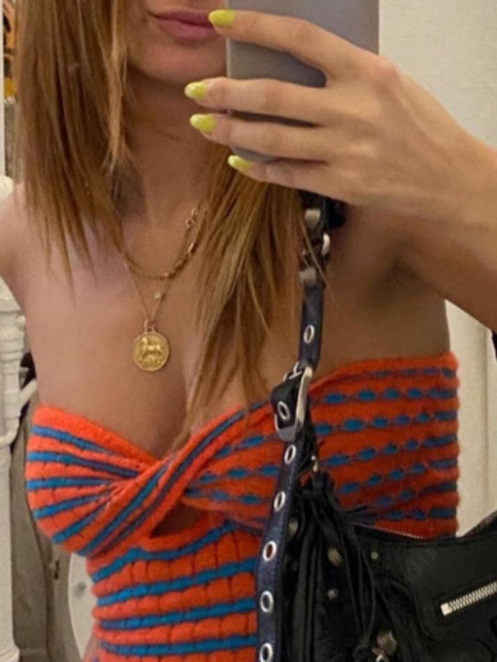 Fenna - Stylisches Crop Bandeau Top mit trendigem Twist für Frauen