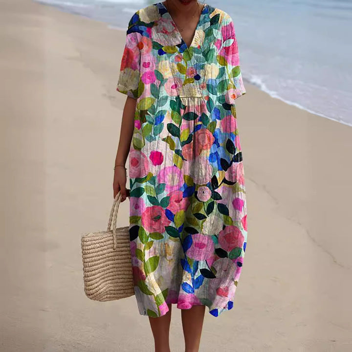 Hannah™ - Buntes Sommerkleid Mit Blumen