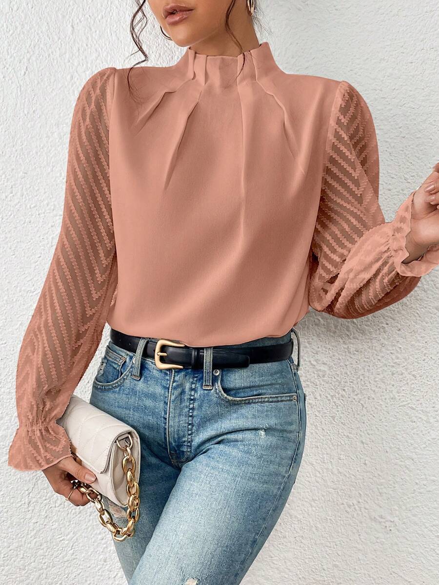 Ashley - Elegant long-sleeve blouse for women